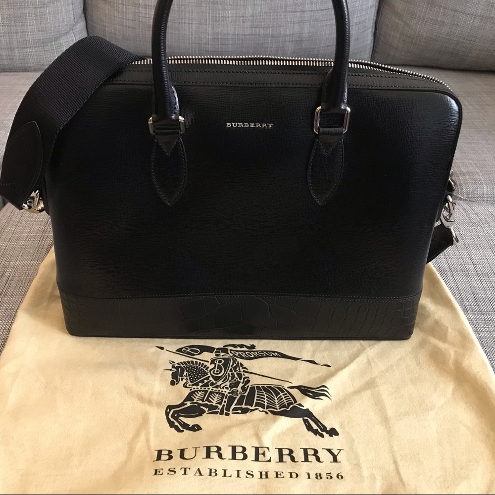 Burberry Slim Barrow Bag in Leather & Alligator! - Picture 10 of 15